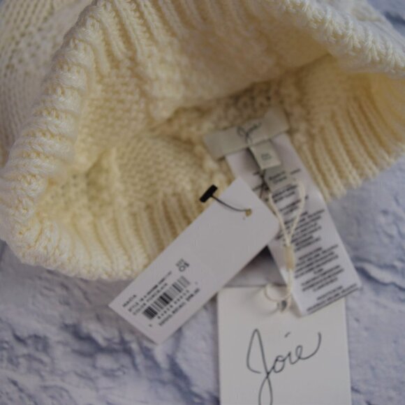 NWT Joie Macia Beanie Ribbed Pom Hat Wool Blend Unisex main image 11